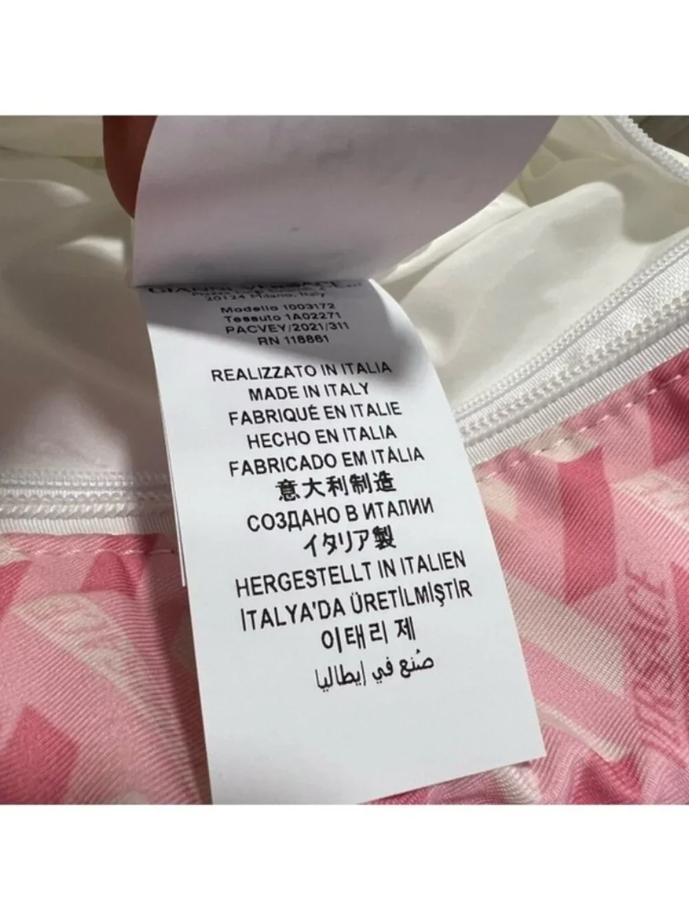 Versace Baby Diaper Shoulder Bag Pink